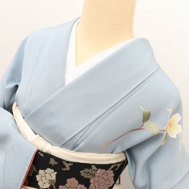 百華 Y5621 美品 トールサイズ 本加賀友禅 南克治落款 着物 正絹 手縫い仕立て 訪問着