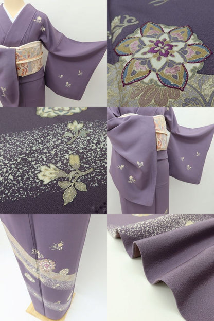 百華 Y5622 美品 着物 正絹 手縫い仕立て 訪問着