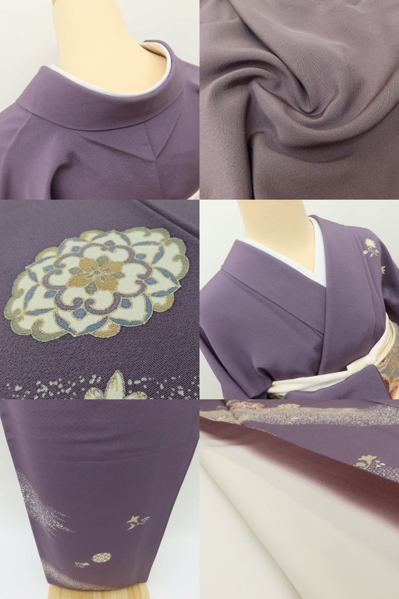 百華 Y5622 美品 着物 正絹 手縫い仕立て 訪問着