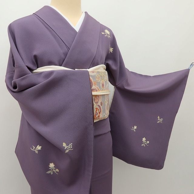 百華 Y5622 美品 着物 正絹 手縫い仕立て 訪問着
