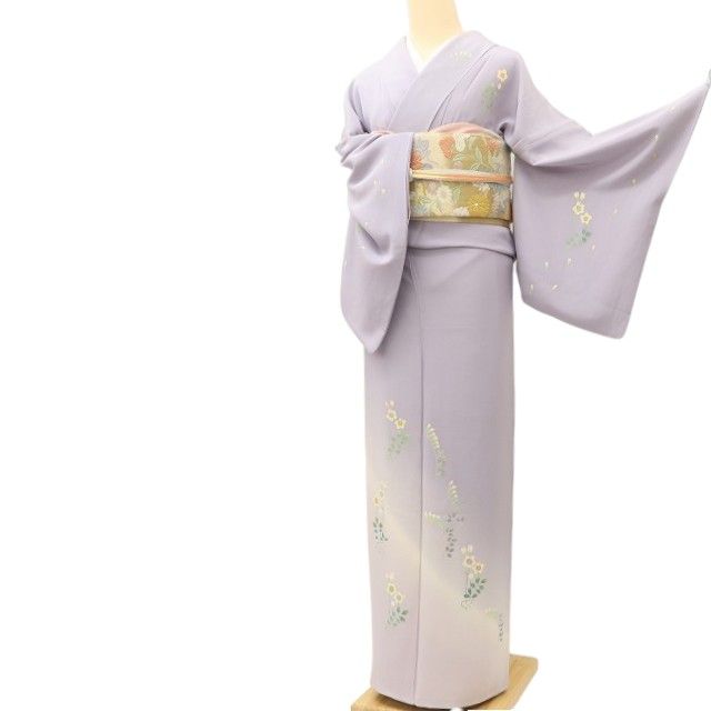 百華 Y5627 本加賀友禅 寺井英世落款 着物 正絹 手縫い仕立て 訪問着