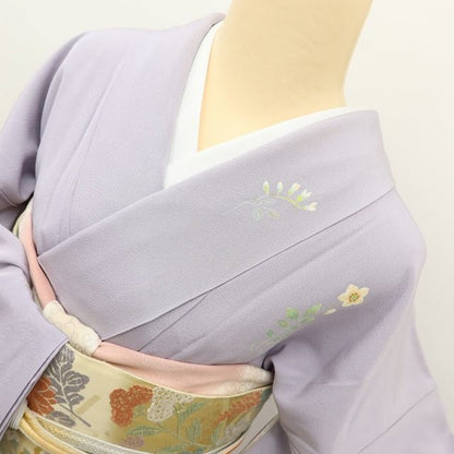 百華 Y5627 本加賀友禅 寺井英世落款 着物 正絹 手縫い仕立て 訪問着
