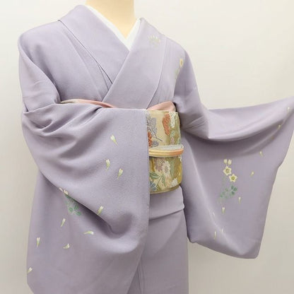百華 Y5627 本加賀友禅 寺井英世落款 着物 正絹 手縫い仕立て 訪問着