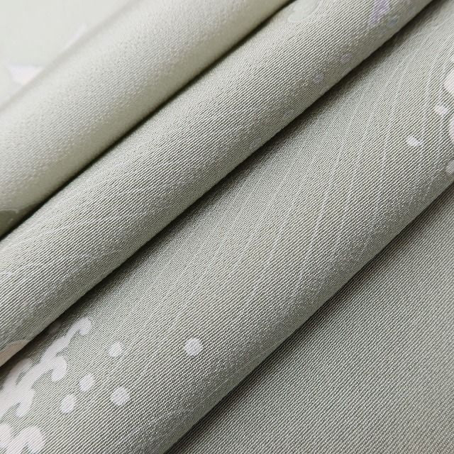 百華 Y5628 美品 手描き友禅 作家物落款 松 鳥 波 着物 正絹 手縫い仕立て 訪問着　