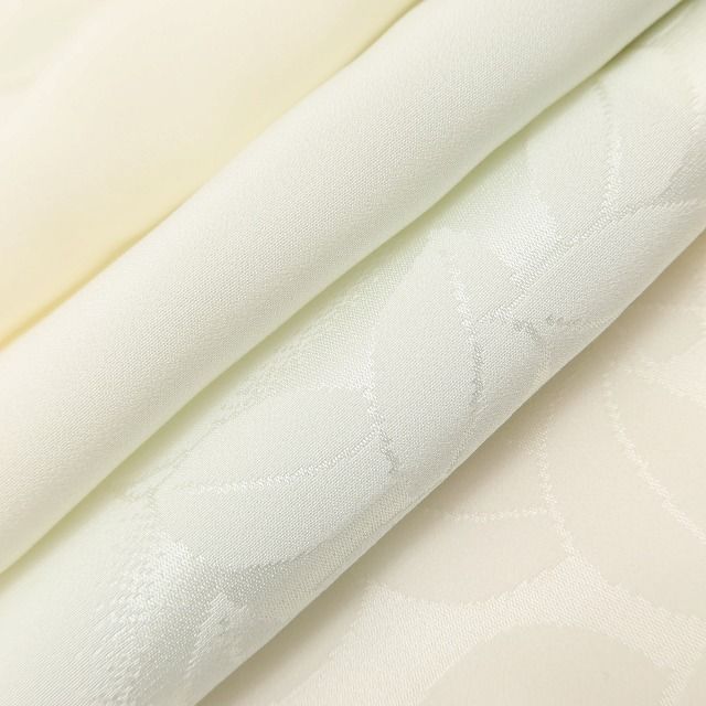 百華Y5630 新品 仕付け糸付 作家物落款 椿 半襟付 袖無双 着物 正絹 手縫い仕立て 長襦袢