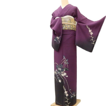 百華Y5634 訪問着・長襦袢２点セット 新品 仕付け糸付 草野一騎落款 着物 正絹