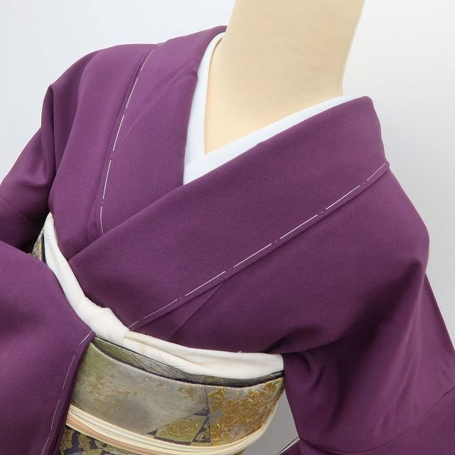 百華Y5634 訪問着・長襦袢２点セット 新品 仕付け糸付 草野一騎落款 着物 正絹