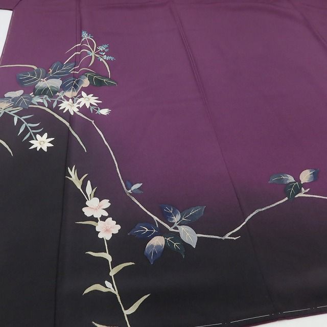 百華Y5634 訪問着・長襦袢２点セット 新品 仕付け糸付 草野一騎落款 着物 正絹