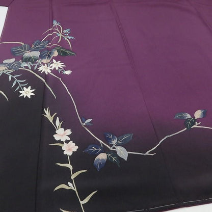 百華Y5634 訪問着・長襦袢２点セット 新品 仕付け糸付 草野一騎落款 着物 正絹