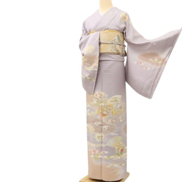 百華Y5635 未着用 訪問着・長襦袢２点セット トールサイズ 着物 正絹