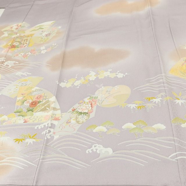 百華Y5635 未着用 訪問着・長襦袢２点セット トールサイズ 着物 正絹