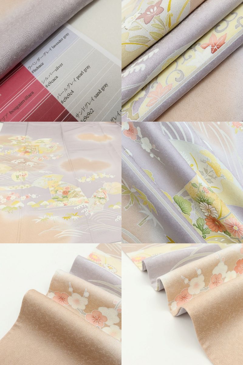 百華Y5635 未着用 訪問着・長襦袢２点セット トールサイズ 着物 正絹