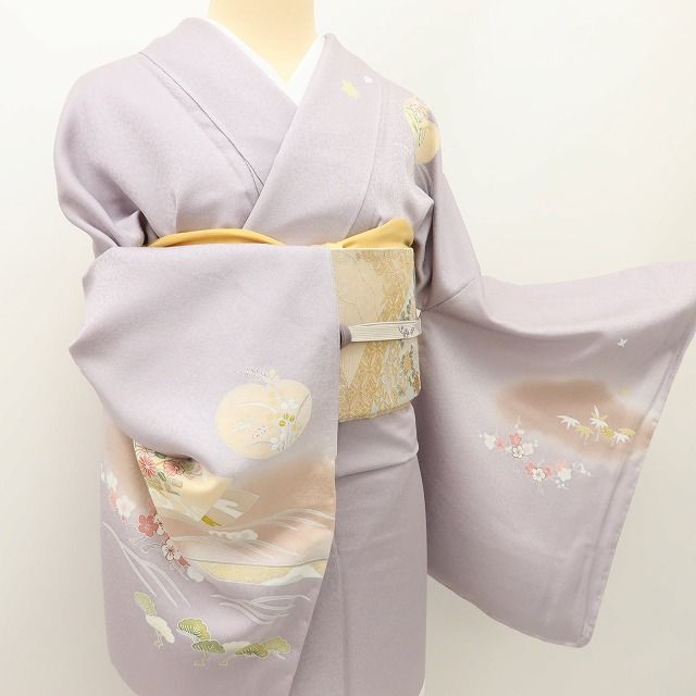 百華Y5635 未着用 訪問着・長襦袢２点セット トールサイズ 着物 正絹