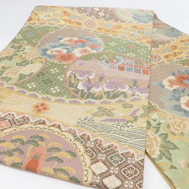 百華Y5639 美品 着物 正絹 袋帯