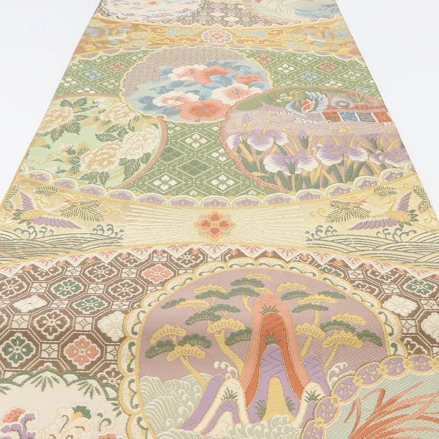 百華Y5639 美品 着物 正絹 袋帯
