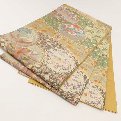 百華Y5639 美品 着物 正絹 袋帯