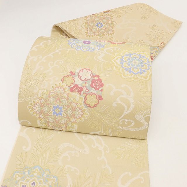 百華Y5642 新品 皇帝貝紫 着物 正絹 袋帯