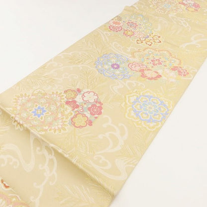 百華Y5642 新品 皇帝貝紫 着物 正絹 袋帯