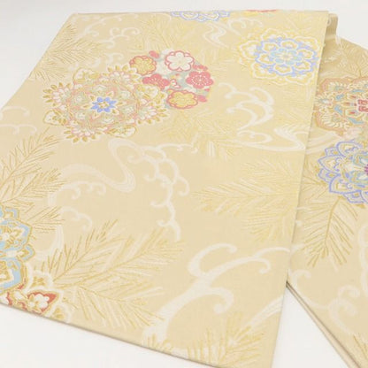 百華Y5642 新品 皇帝貝紫 着物 正絹 袋帯
