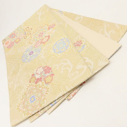 百華Y5642 新品 皇帝貝紫 着物 正絹 袋帯