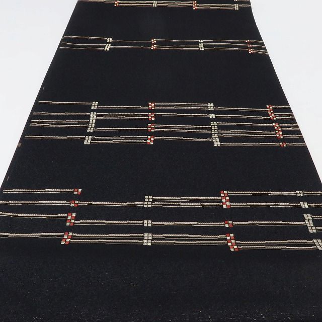 百華Y5643 新品 着物 正絹 金通し 袋帯