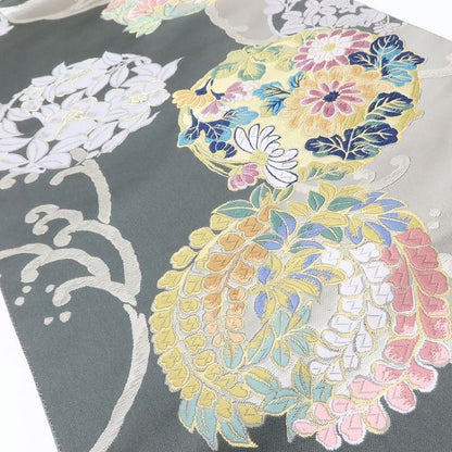 百華Y5644 新品 唐織 着物 正絹 袋帯