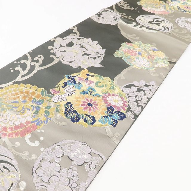 百華Y5644 新品 唐織 着物 正絹 袋帯