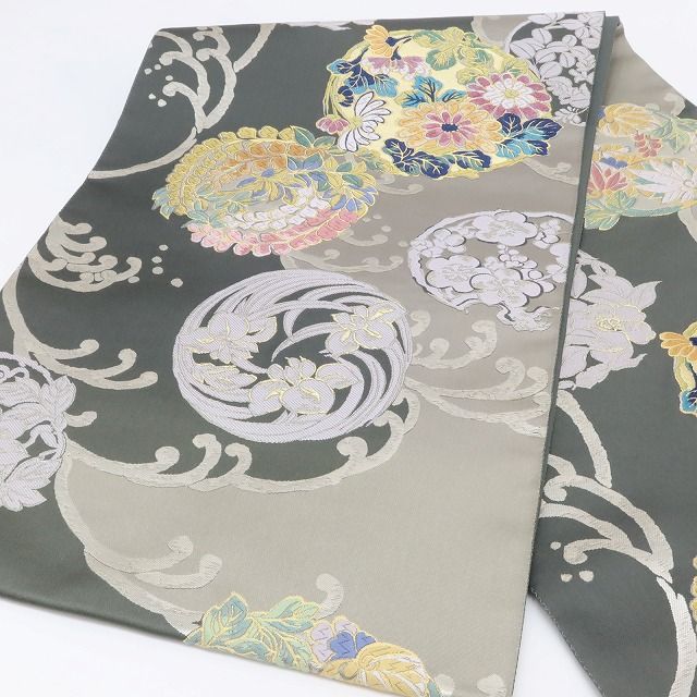 百華Y5644 新品 唐織 着物 正絹 袋帯