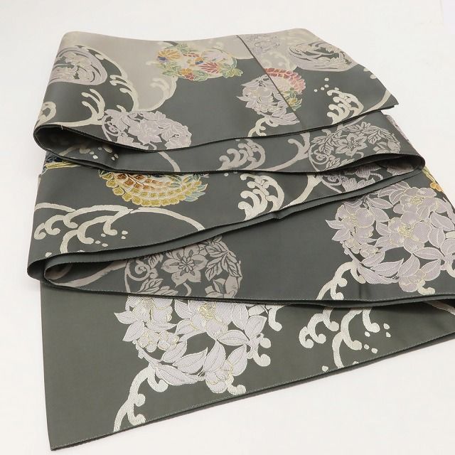 百華Y5644 新品 唐織 着物 正絹 袋帯