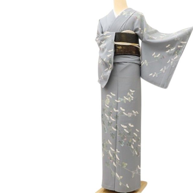百華Y5651 新品 仕付け糸付 十日町友禅 遠田藤舟落款 着物 正絹 手縫い仕立て 訪問着