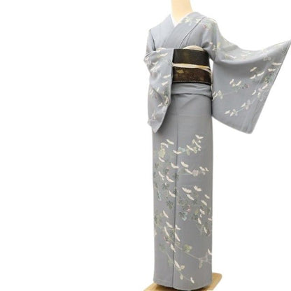 百華Y5651 新品 仕付け糸付 十日町友禅 遠田藤舟落款 着物 正絹 手縫い仕立て 訪問着