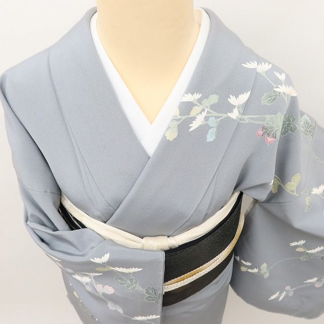 百華Y5651 新品 仕付け糸付 十日町友禅 遠田藤舟落款 着物 正絹 手縫い仕立て 訪問着