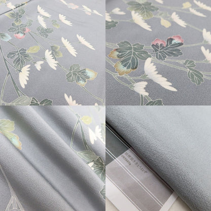 百華Y5651 新品 仕付け糸付 十日町友禅 遠田藤舟落款 着物 正絹 手縫い仕立て 訪問着
