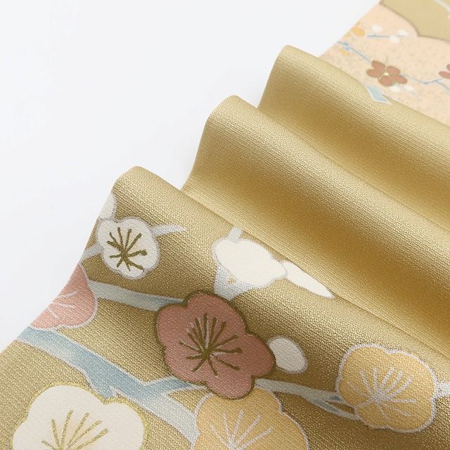 百華Y5652 美品 吉祥文様 一つ紋 金駒刺繍 着物 正絹 手縫い仕立て 訪問着