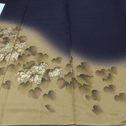 百華Y5654 新品 蔦 仕付け糸付 ワイドサイズ 着物 正絹 手縫い仕立て 訪問着