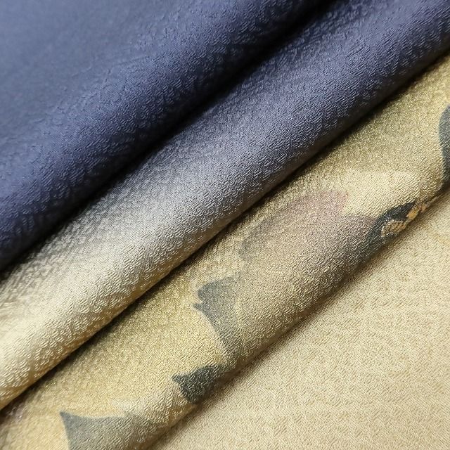 百華Y5654 新品 蔦 仕付け糸付 ワイドサイズ 着物 正絹 手縫い仕立て 訪問着