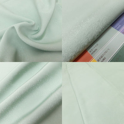 百華Ｙ5658 新品 仕付け糸付 一つ紋 着物 正絹 手縫い仕立て 色無地　