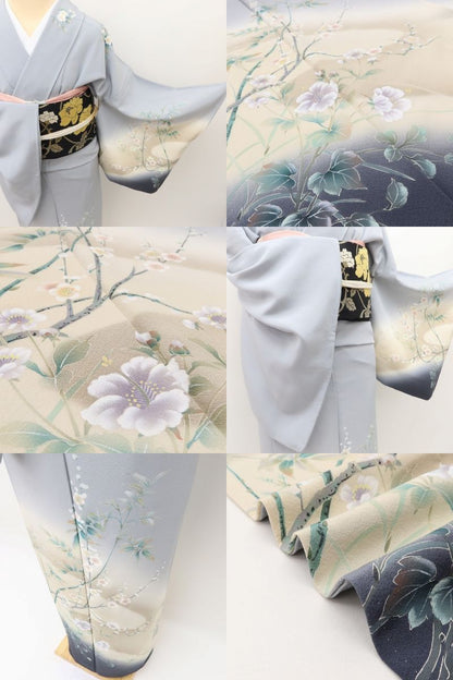 百華Y5665 美品 着物 正絹 手縫い仕立て 訪問着