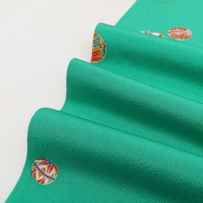 百華Y5678 美品 比翼仕立て 着物 正絹 手縫い仕立て 七五三 ７歳 女の子 四つ身