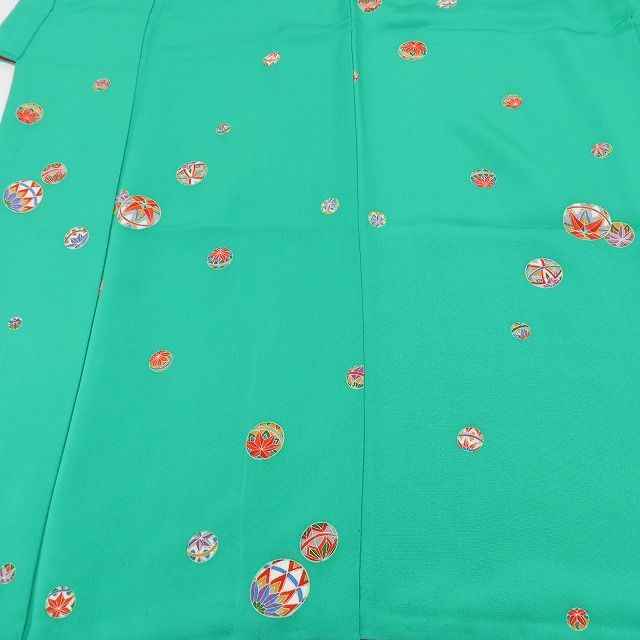百華Y5678 美品 比翼仕立て 着物 正絹 手縫い仕立て 七五三 ７歳 女の子 四つ身