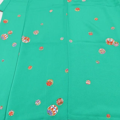 百華Y5678 美品 比翼仕立て 着物 正絹 手縫い仕立て 七五三 ７歳 女の子 四つ身