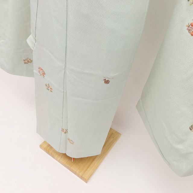 百華Y5679 美品 着物・長襦袢２点セット 着物 正絹 手縫い仕立て 七五三 ７歳 女の子 四つ身　