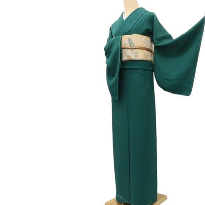 百華Y5680 新品 仕付け糸付 一つ紋 着物 正絹 手縫い仕立て 色無地