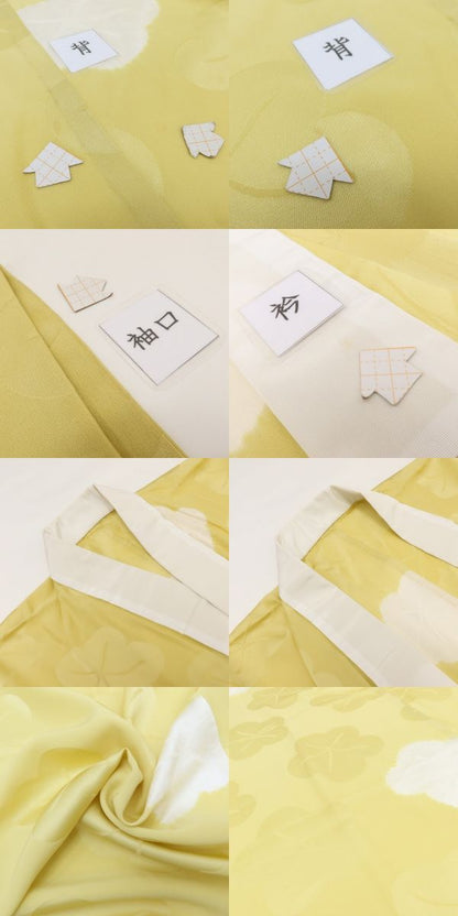 百華Y5688 訪問着・長襦袢２点セット 仕付け糸付 着物 正絹 手縫い仕立て