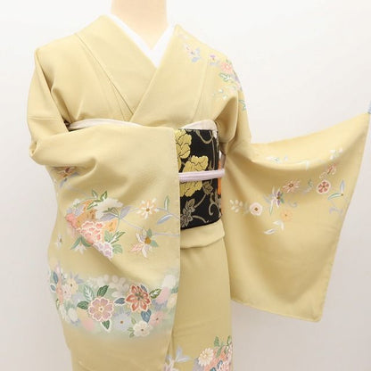 百華Y5688 訪問着・長襦袢２点セット 仕付け糸付 着物 正絹 手縫い仕立て