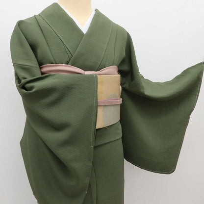 百華Y5689 新品 仕付け糸付 螺鈿 甲斐泰造 落款 一つ紋 着物 正絹 手縫い仕立て 訪問着