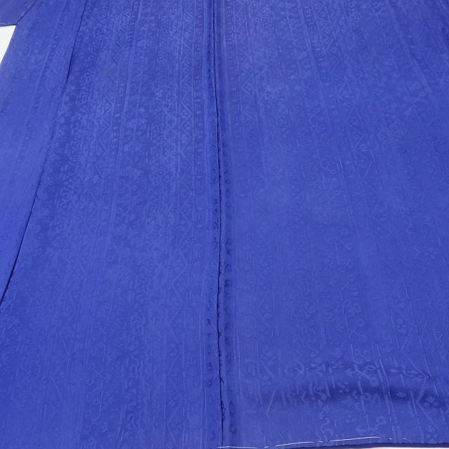 百華Y5690 美品 仕付け糸付 着物 正絹 手縫い仕立て 色無地