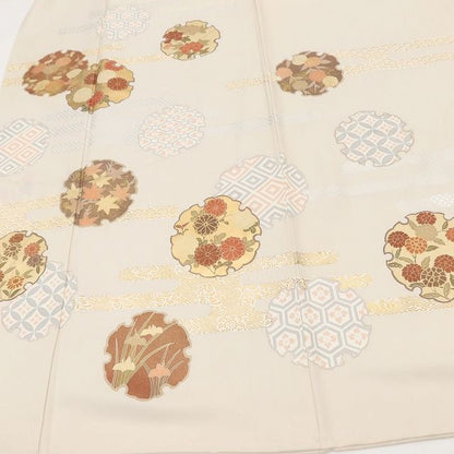 百華Y5691 美品未着用 雪輪 仕付け糸付 トールサイズ 着物 正絹 手縫い仕立て 訪問着