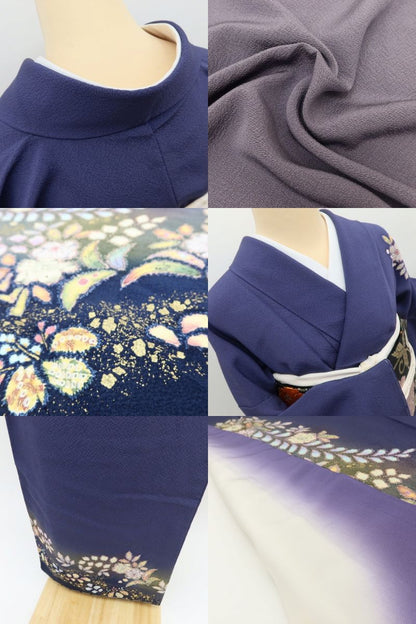 百華Y5695 新品 仕付け糸付 翠山工房落款 やまと誂製 桐屋の辻が花 トールサイズ 着物 正絹 訪問着