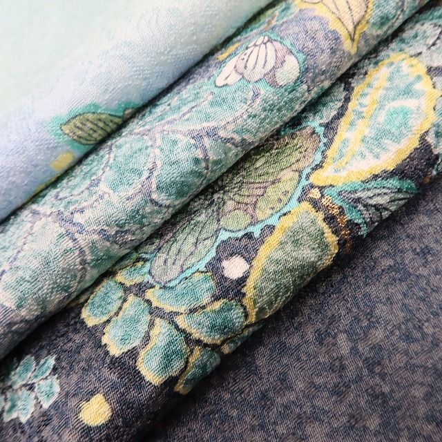 百華Y5696 美品 作家物落款 辻が花 着物 正絹 手縫い仕立て 訪問着